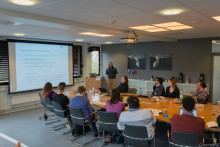 seminar participants during presentation