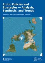 cover page report cover page with map of arctic region